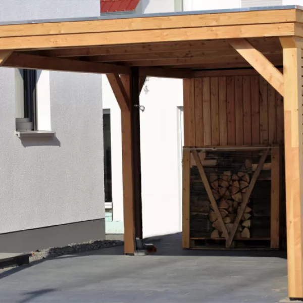 Houten carport